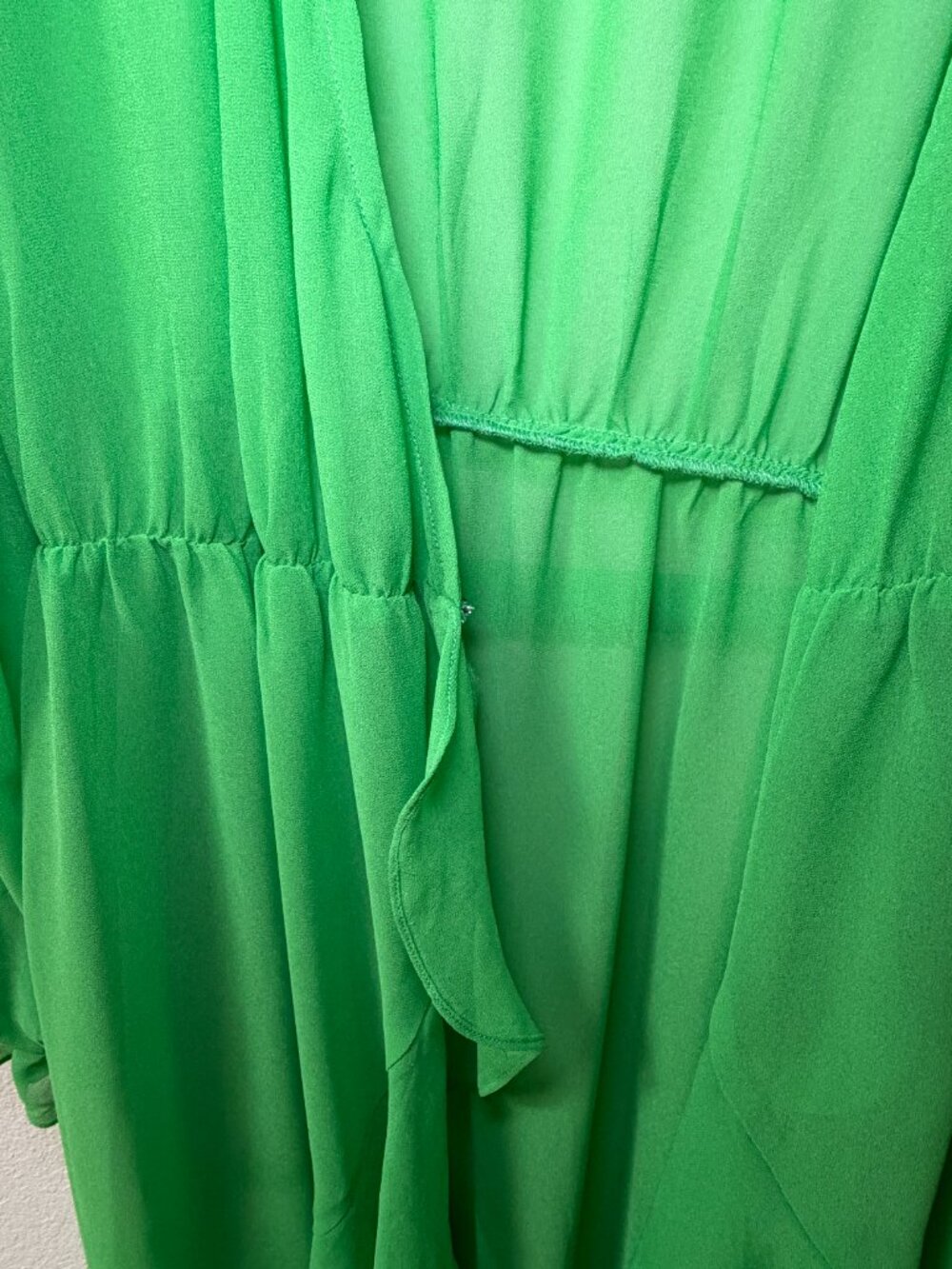 LPA Emerald Green Ruffle Duster | Revolve | Size Medium - Picture 4 of 7